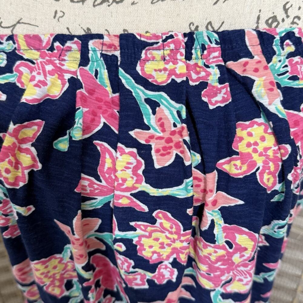 Lilly Pulitzer MARLISA MAXI DRESS Size M Navy PRETTY SOCIAL Strapless Knit EUC - Picture 4 of 8